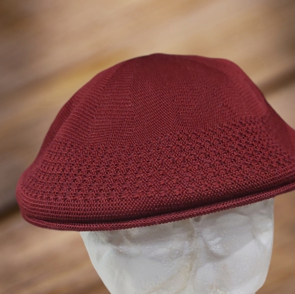 Light Weight Classic Mesh Newsboy Ivy Gatsby Cabbie Golf Hat Cap Small Burgundy - Picture 7 of 10